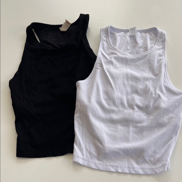 Yogalicious Tops - Bundle / lot of 2 Yogalicious Black and White Tank Tops
